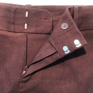 Calvin Klein plum/burgundy cropped work pants